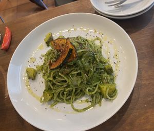 Pasta  at Unique (V) Pizzeria SUKHASANA in Osaka