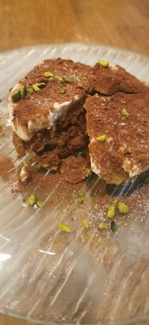 Tiramisu at Unique (V) Pizzeria SUKHASANA in Osaka