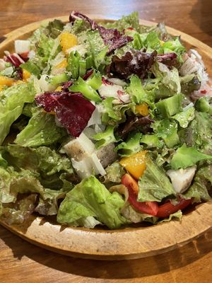 Salat für zwei  at Unique (V) Pizzeria SUKHASANA in Osaka