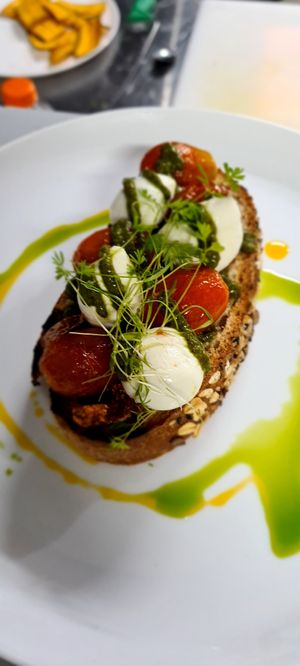 Caprese Bruschetta at The RED DOOR in Tamarindo