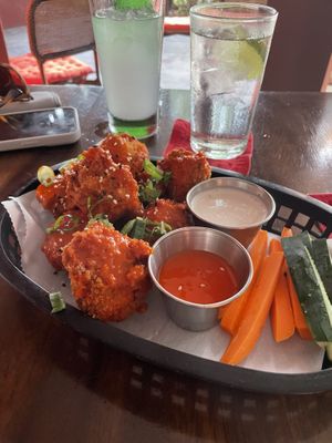 Cauliflower wings   at The RED DOOR in Tamarindo