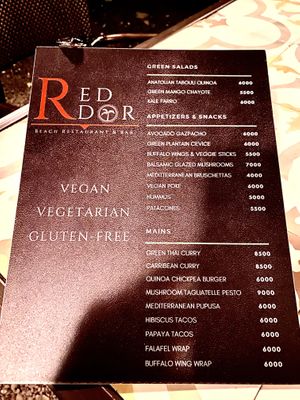   at The RED DOOR in Tamarindo