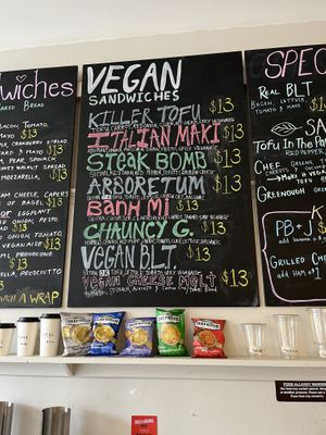 Tons of vegan sandwich options!  at Fiore's Italian Bakery in Jamaica Plain