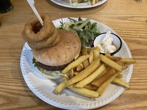 Vegan cheese burger  at The Lochy in Fort William