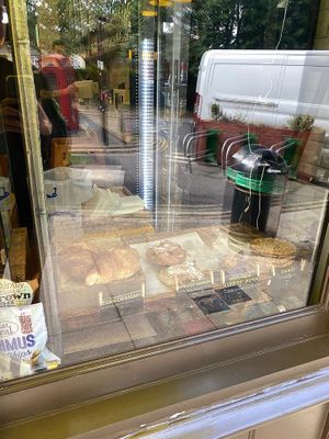 Big vegan croissants at Hopper & Bean - Winchmore Hill in North London