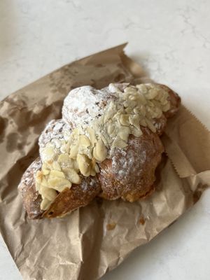 Almond croissant   at Hopper & Bean - Winchmore Hill in North London