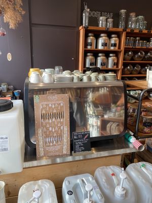 Coffee machine  at Refill At The Grange in North London