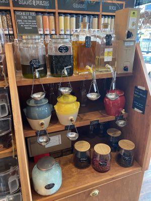Oils and vinegars  at Refill At The Grange in North London