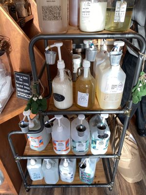 Cleaning refills  at Refill At The Grange in North London