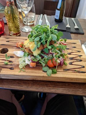 Vegan Brusheta at Inveroran Hotel in Bridge Of Orchy