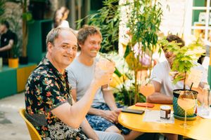 Lets groove to the music, share a meal with loved ones, cheers to summer and bring home treats from the store. at Vegan Oasis in Tallinn