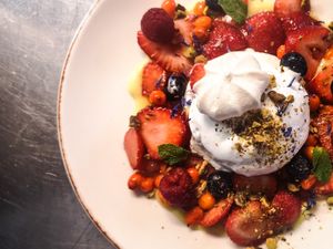 Pavlova at Vegan Oasis in Tallinn