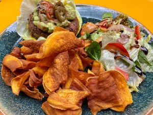 Naked Burger at Vegan Oasis in Tallinn