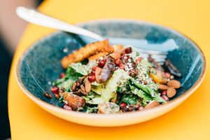 Explosion salad at Vegan Oasis in Tallinn