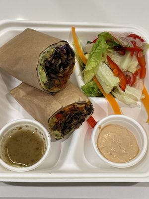 Epic mushroom burrito at Vegan Oasis in Tallinn
