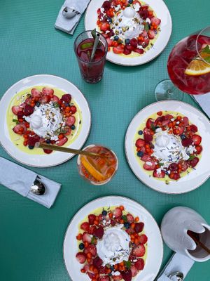 Pavlova cakes ♥️ at Vegan Oasis in Tallinn