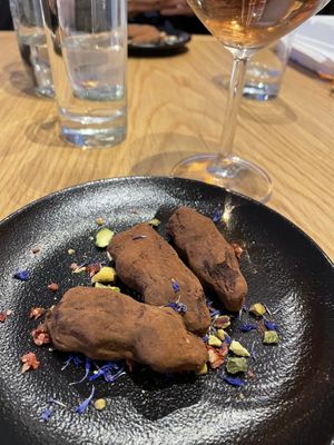 Chocolate truffles   at Vegan Oasis in Tallinn