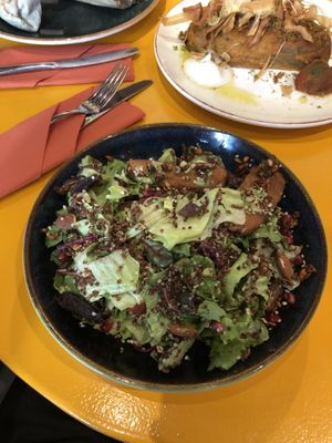 tempeh salad (with good tempeh! but only two pieces)  at Vegan Oasis in Tallinn