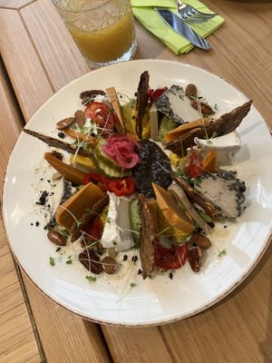 cheese plate (amazing!!!!!)   at Vegan Oasis in Tallinn