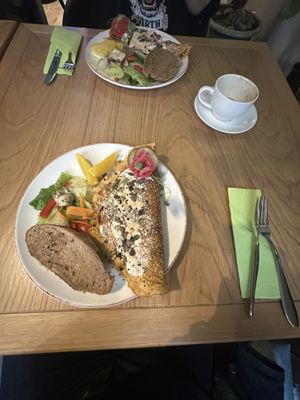 Chickpea omelette   at Vegan Oasis in Tallinn