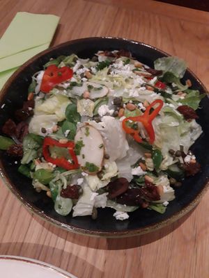 Marula salad at Vegan Oasis in Tallinn