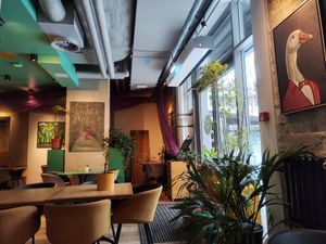 Interior design at Vegan Oasis in Tallinn