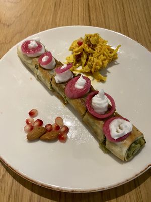 Spinach pie  at Vegan Oasis in Tallinn