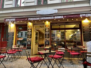 outside at Aftab Persian Streetfood in Berlin