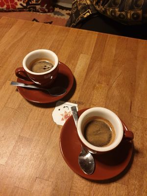 Espresso at Aftab Persian Streetfood in Berlin