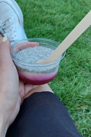 Chia Pudding at Fat Monk - Wien Mitte in Vienna