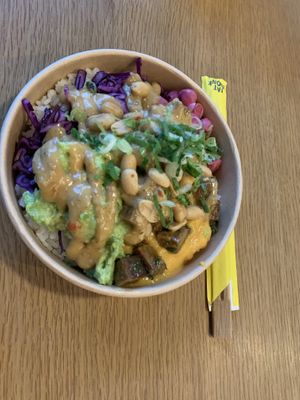 Tofu sesame bowl („not so big“)  at Fat Monk - Wien Mitte in Vienna