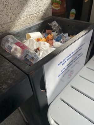 Please clean this before lunch time, otherwise the costumers are eating next to eat. It stinks and it is disgusting.  at Flower Burger - Corso Garibaldi in Milan