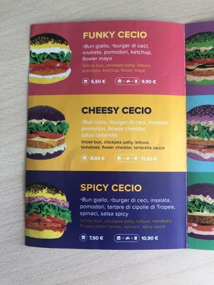 Menu  at Flower Burger - Corso Garibaldi in Milan