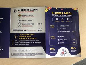 Menu  at Flower Burger - Corso Garibaldi in Milan