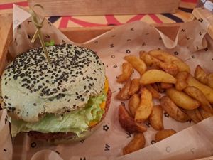 Vegan burger at Flower Burger - Corso Garibaldi in Milan