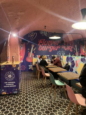 Inside (down)  at Flower Burger - Corso Garibaldi in Milan