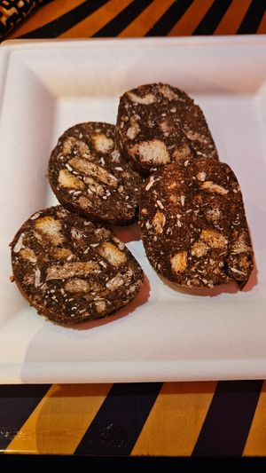 The "chocolate salami", it's not that good. at Flower Burger - Corso Garibaldi in Milan