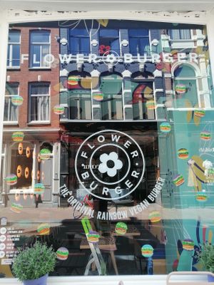 Hartenstraat 29H at Flower Burger in Amsterdam