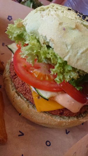 jungle burger  at Flower Burger in Amsterdam