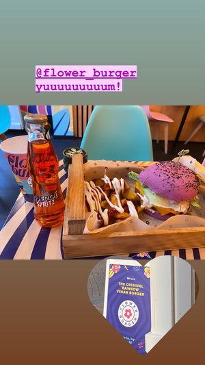 Another great find thanks to Happy Cow! The Flower Burger 🍔   at Flower Burger in Amsterdam