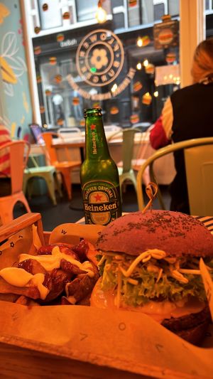   at Flower Burger in Amsterdam