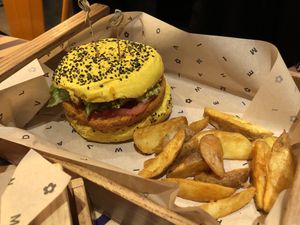   at Flower Burger in Amsterdam