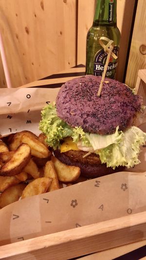   at Flower Burger in Amsterdam