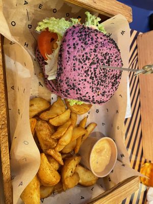   at Flower Burger in Amsterdam