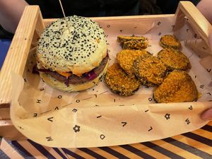   at Flower Burger in Amsterdam