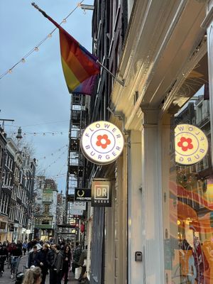   at Flower Burger in Amsterdam