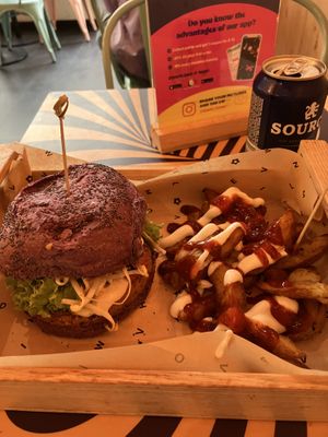   at Flower Burger in Amsterdam