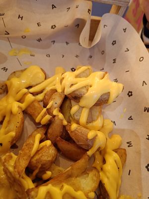 Cheesy fries at Flower Burger in Amsterdam