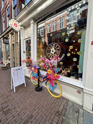   at Flower Burger in Amsterdam