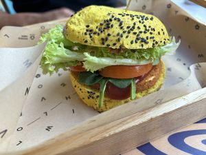   at Flower Burger in Amsterdam